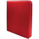 Ultra Pro Binder - 12 Pocket Zippered Pro Binder - Red
