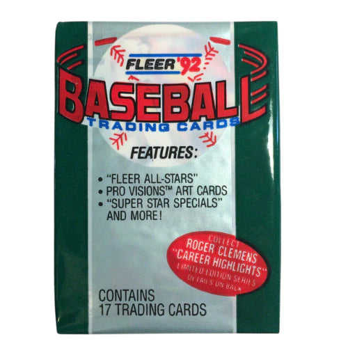 1992 Fleer Baseball Unopened Pack