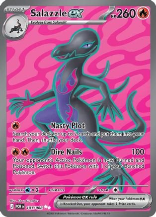 Salazzle ex 101/088 Ultra Rare Perfect Order Pokemon Near Mint