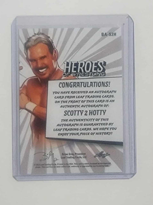 Leaf Scotty 2 Hotty Heroes of Wrestling Auto