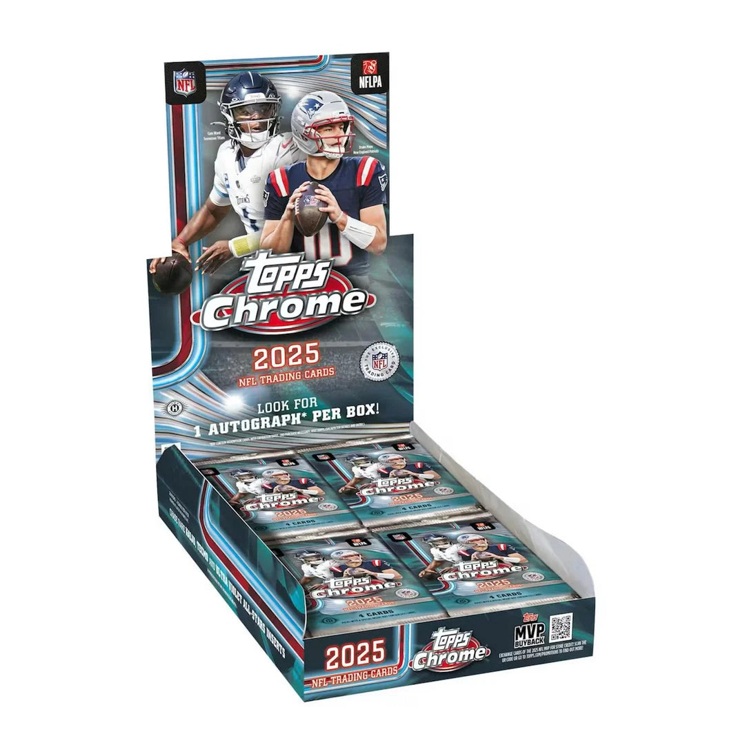 Topps 2025 NFL Chrome Football Hobby Box