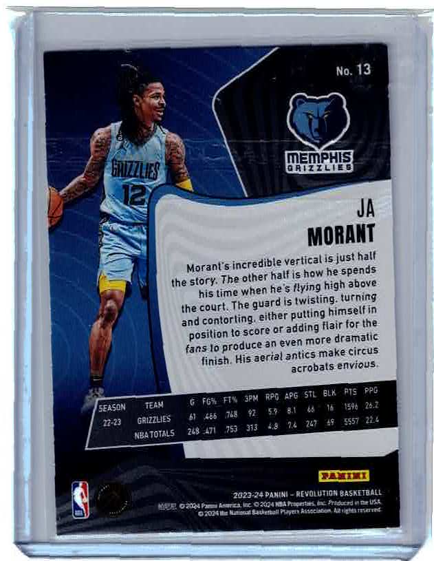 JA Morant Revolution 2023-24 Panini Revolution Basketball BASE card