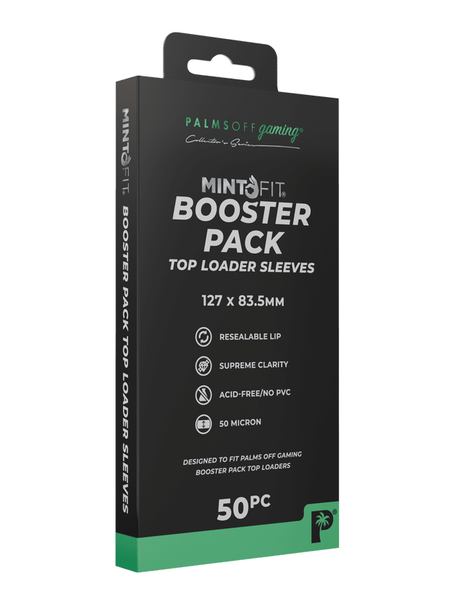 MintFit Booster Pack Top Loader Sleeves - 50pc