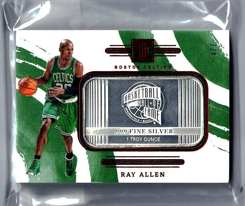 24 impeccable ray allen 7/8 #2 silver bar 1 troy ounce