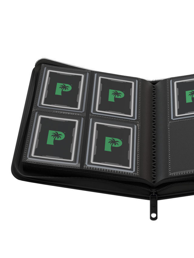 Collector's Series Top Loader Zip Binder - 4 Pocket - Black