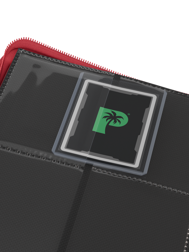 Collector's Series Top Loader Zip Binder - 4 Pocket - Red