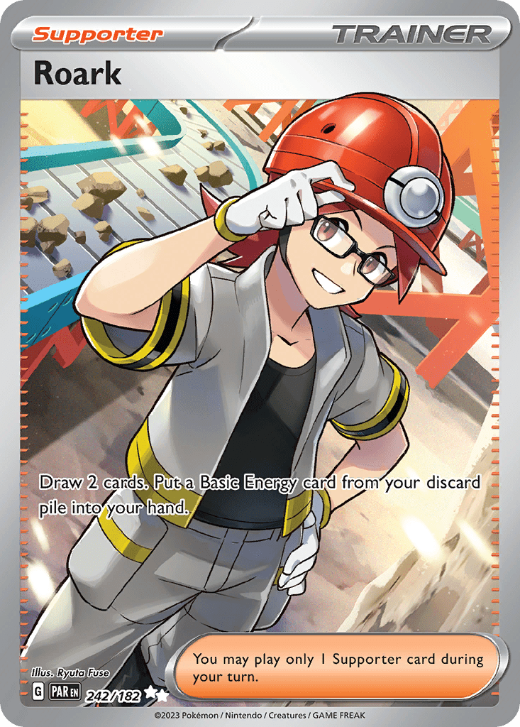 Roark 242/182 Ultra Rare Paradox Rift Pokemon Near Mint