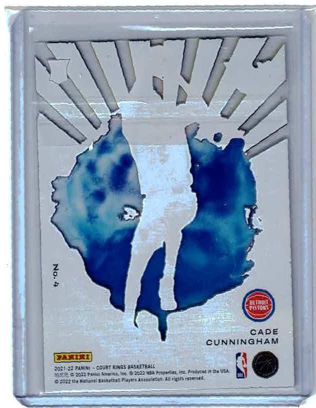 2021-22 NBA COURT KINGS ACETATE ROOKIES INSERT CADE CUNNINGHAM PISTONS #4