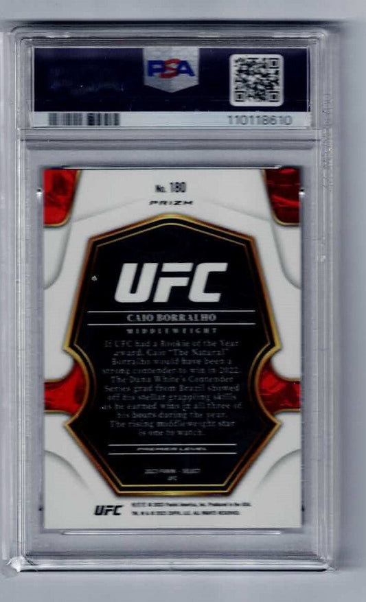 2023 select caio borralho #180 orange flash psa 10