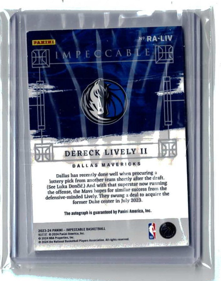 24 impeccable derreck lively ll 47/88 auto RA-LIV