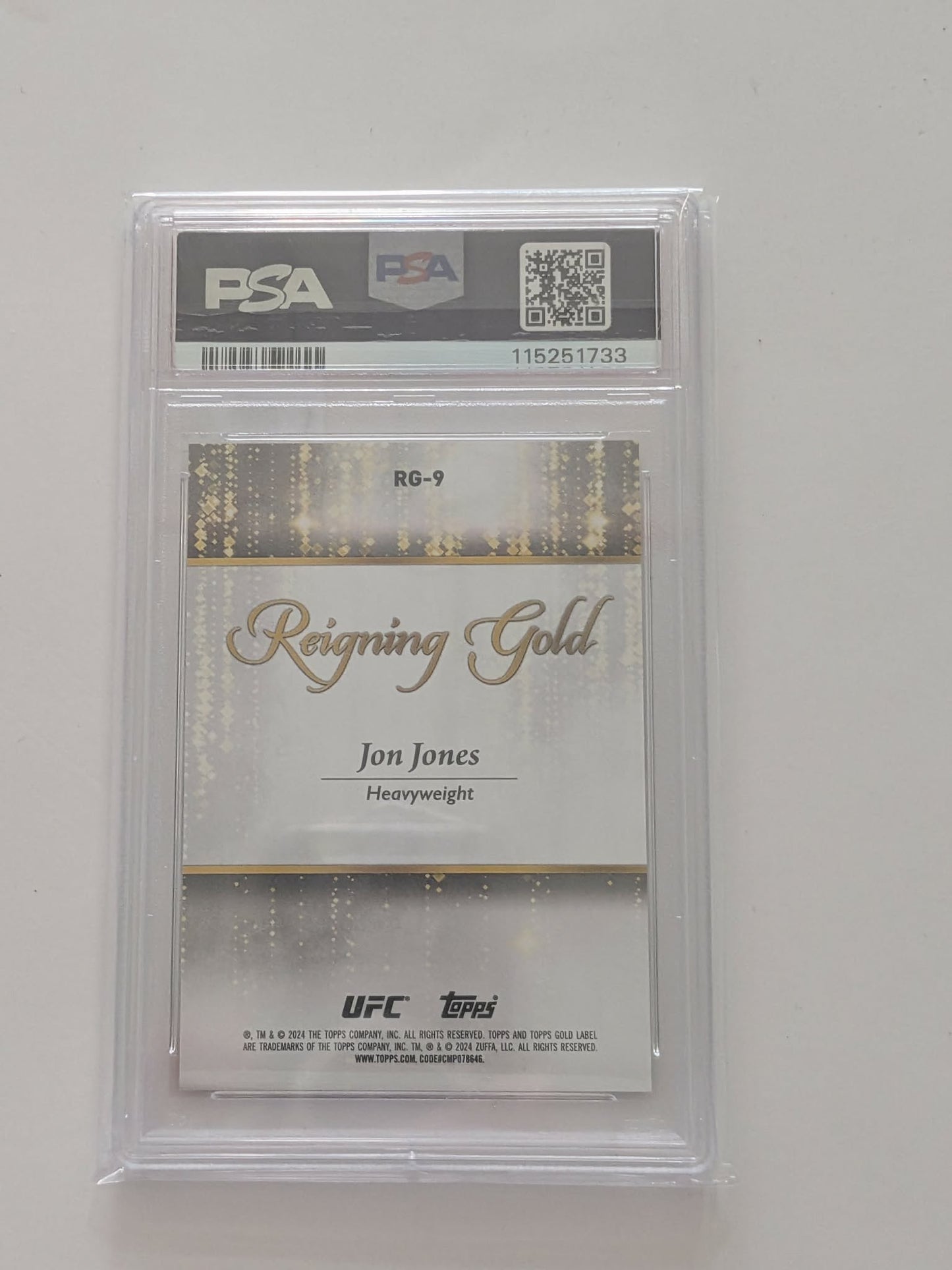 2024 Topps Gold Label JON JONES