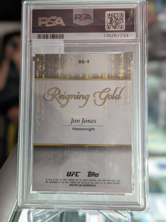 2024 Topps Gold Label Jon Jones PSA 9 (Mint)
