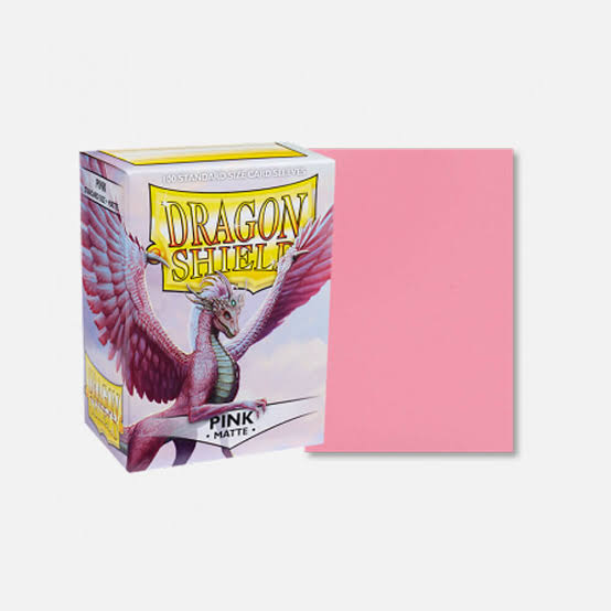 Dragon Shield Matte Pink Standard Card Sleeves – 100 Pack