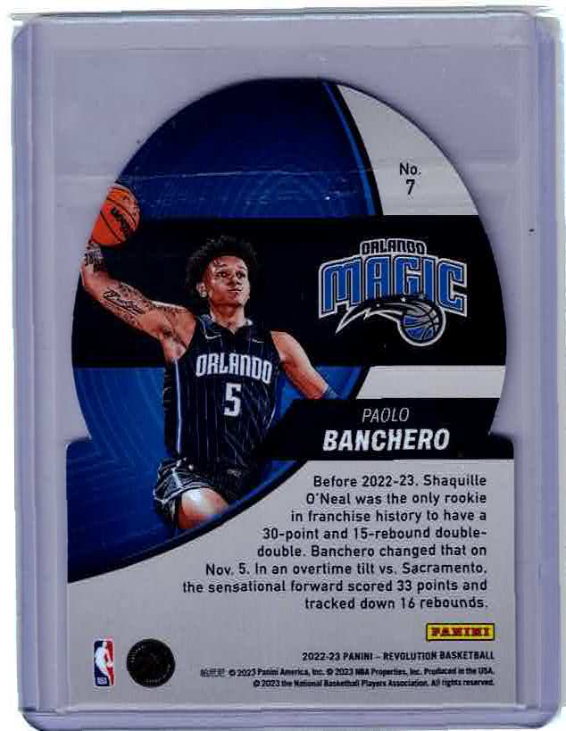 2022-23 Revolution #7 - Paolo Banchero - Liftoff Die Cut - SP Magic