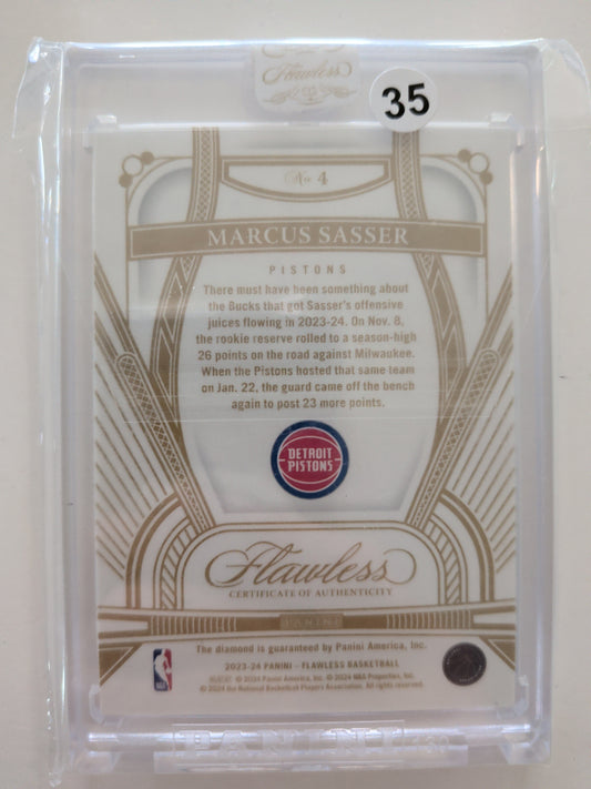 Marcus sasser flawless sealed diamond RC /20 23-24 #4