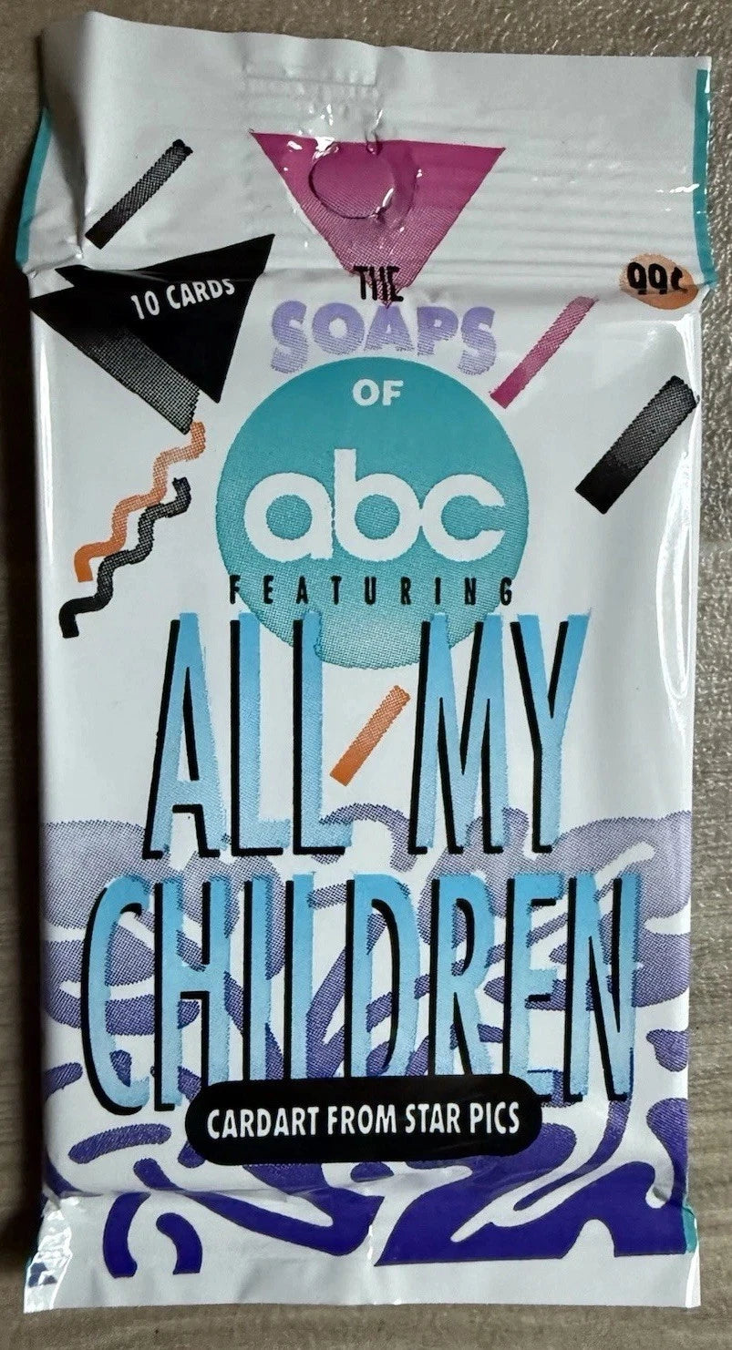 1991 THE SOAPS OF ABC FEATURING ALL MY CHILDREN SEALED TRADING CARD PACK CARDART