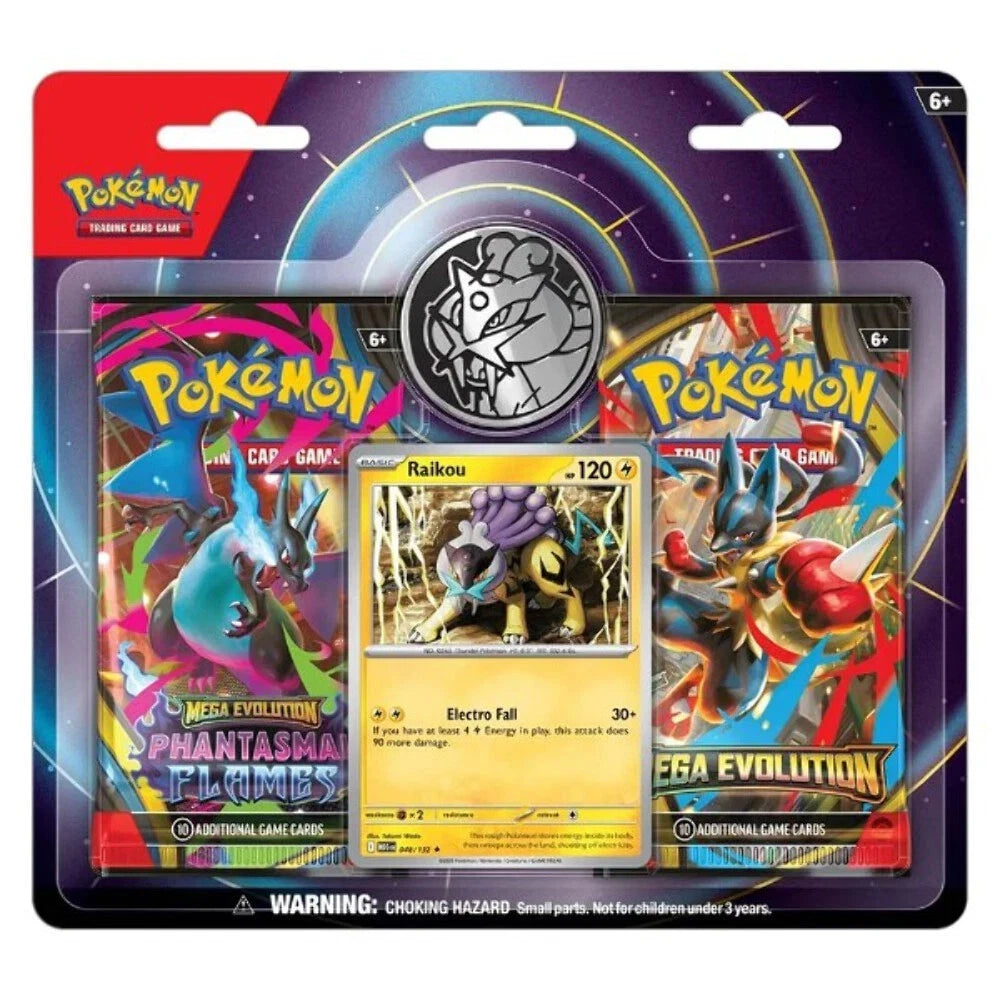 Pokemon Mega Evolution Blister 2 Pack Raikou
