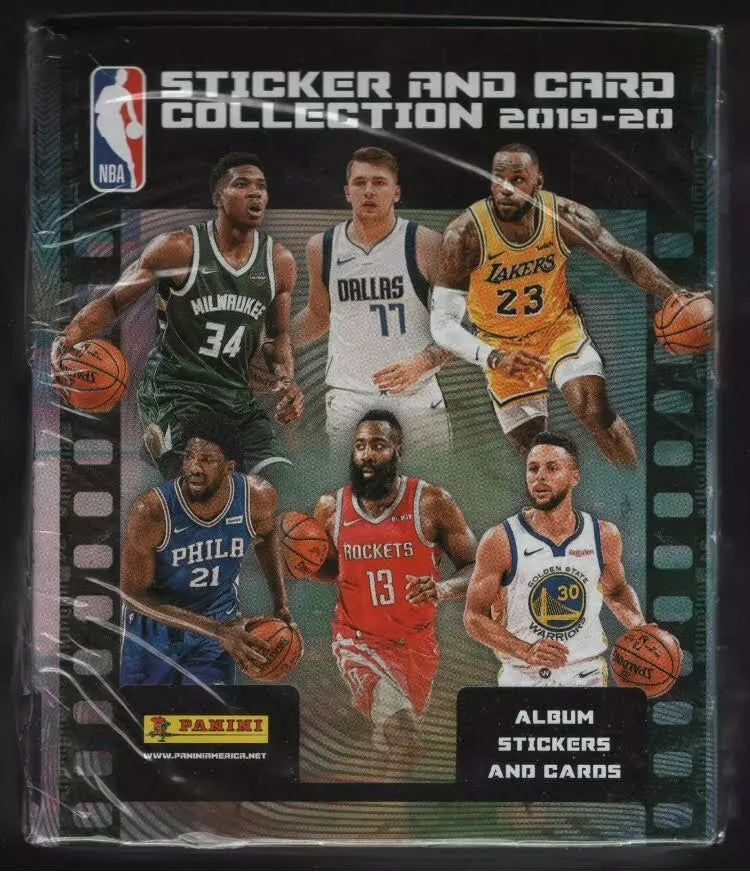 2019-20 Panini NBA Basketball Sticker and Card Collection Box - 50 Packs