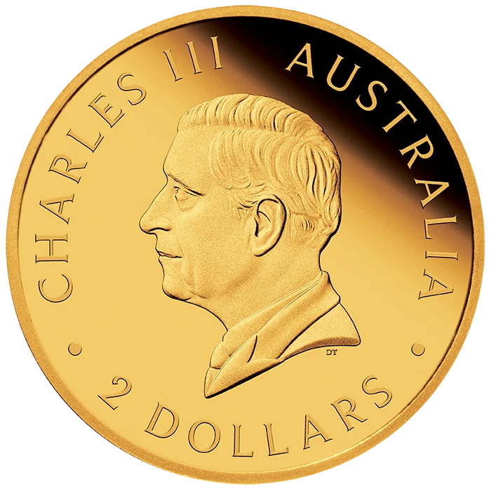 2025 Perth Mint $2 Mini Roo 0.5g Gold Proof Coin in Card