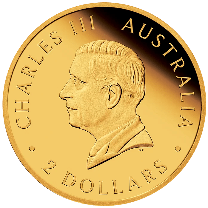 2025 Perth Mint $2 Mini Roo 0.5g Gold Proof Coin in Card