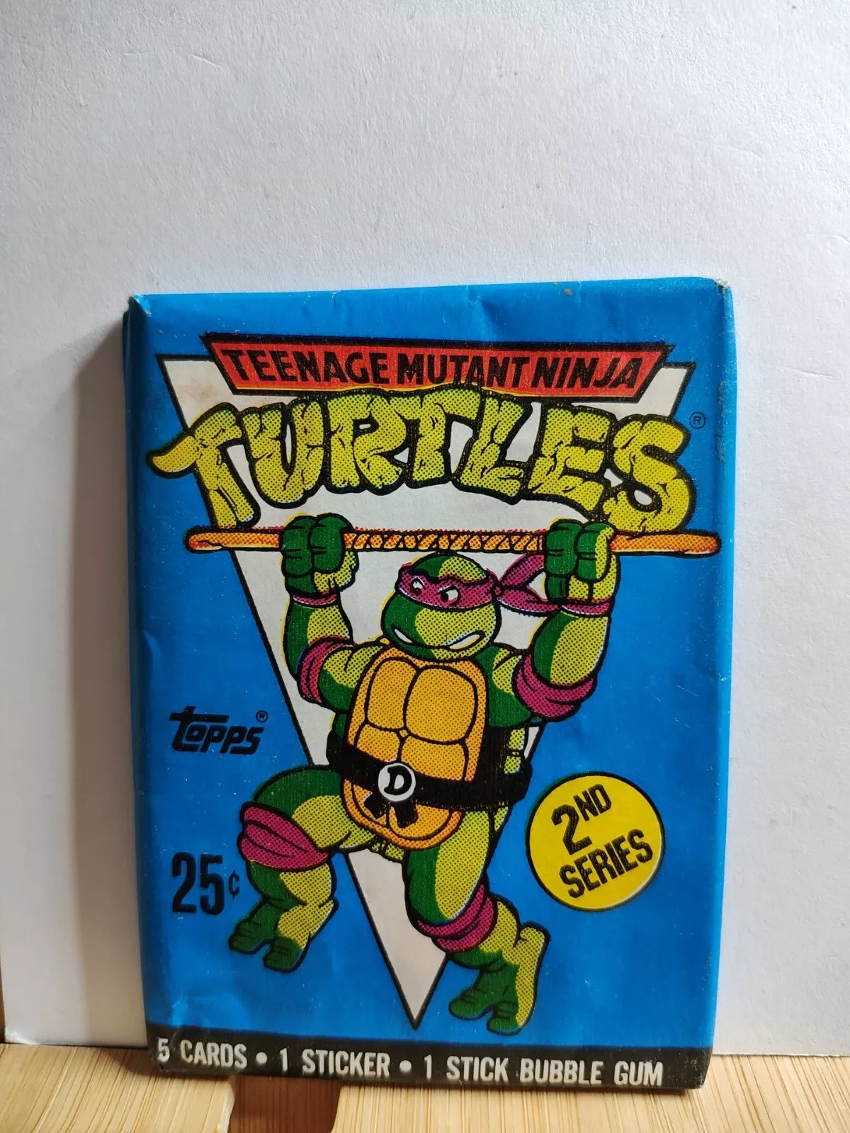Teenage Mutant Ninja Turtles π1990 Wax Pack 5 Cards With Bubble Gum (SEALED)