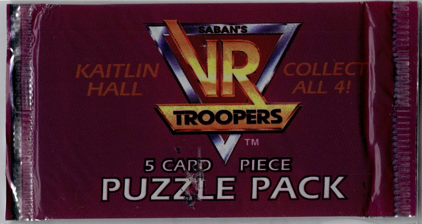 1995 Saban's VR Troopers Trading Card Booster Puzzle Pack Kaitlin Hall Type 2