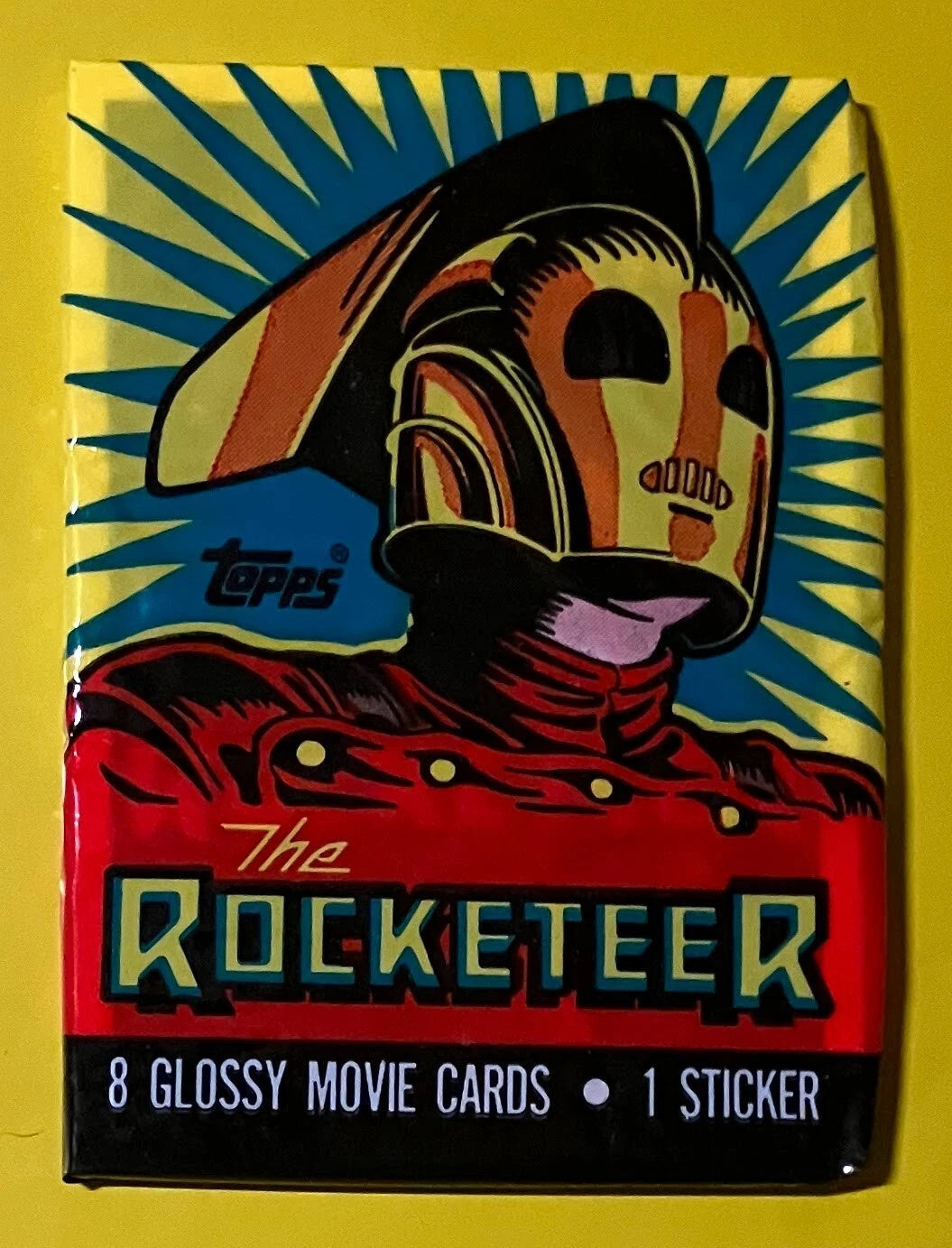 1991 TOPPS THE ROCKETEER DISNEY VINTAGE SEALED WAX PACK 8 CARDS & 1 STICKER
