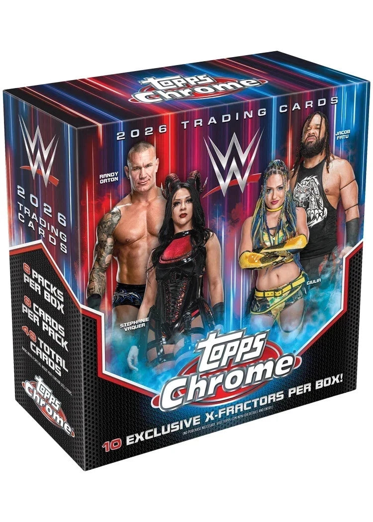 Topps 2026 Chrome WWE Wrestling Mega Box