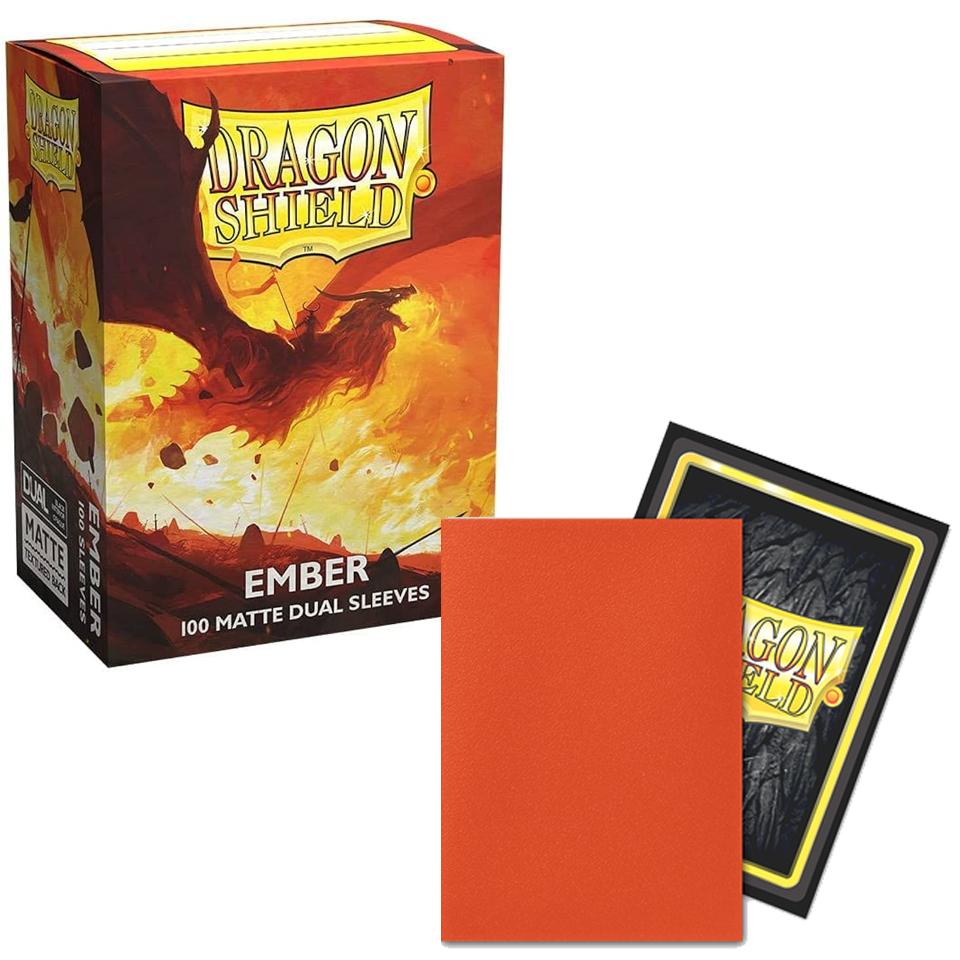 Dragon Shield Matte Dual Ember Card Sleeves – 100 Pack
