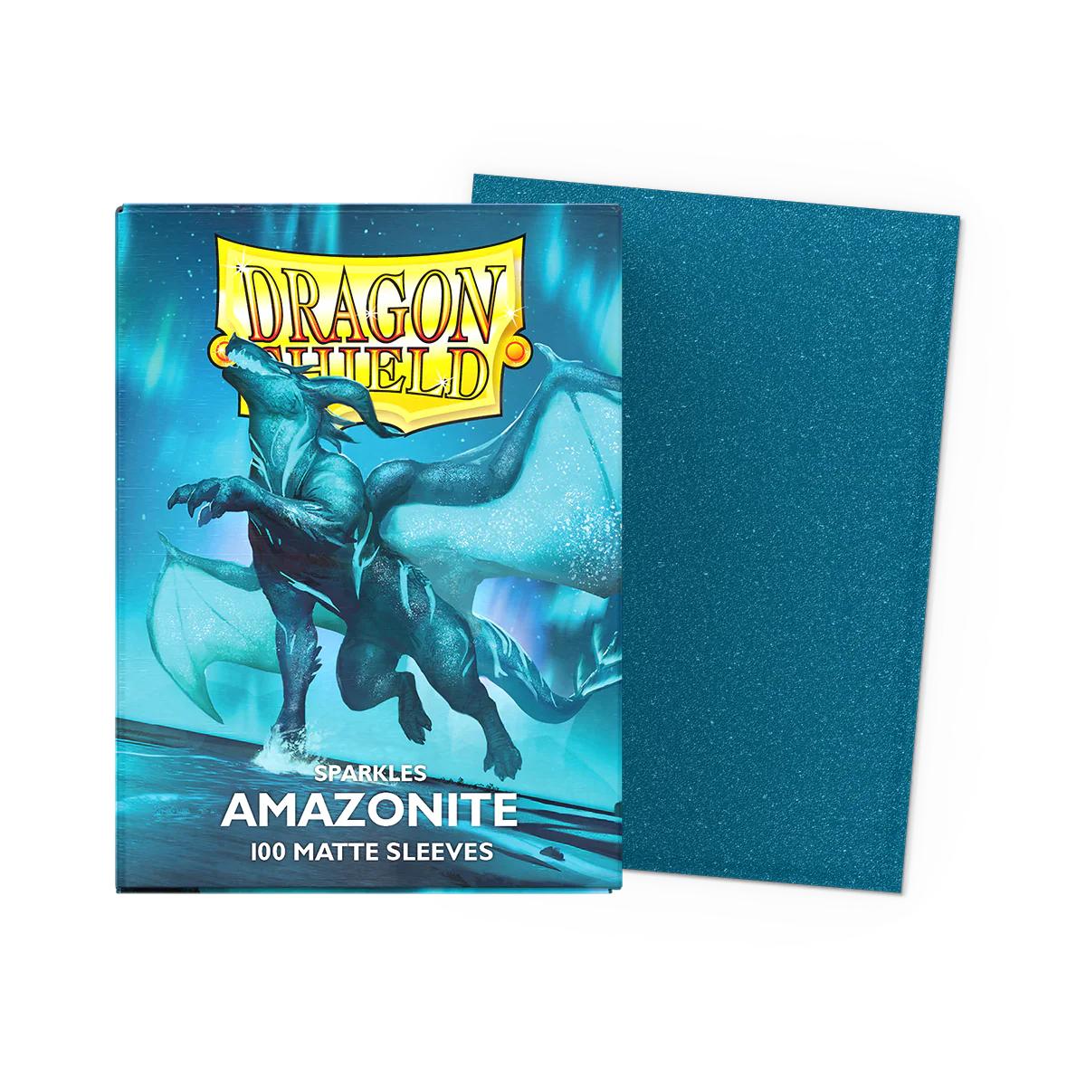 Dragon Shield Matte Sparkles Amazonite Card Sleeves – 100 Pack