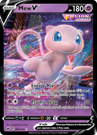 Mew V 060/159 Holo V Rare Crown Zenith Pokemon Holo Near Mint