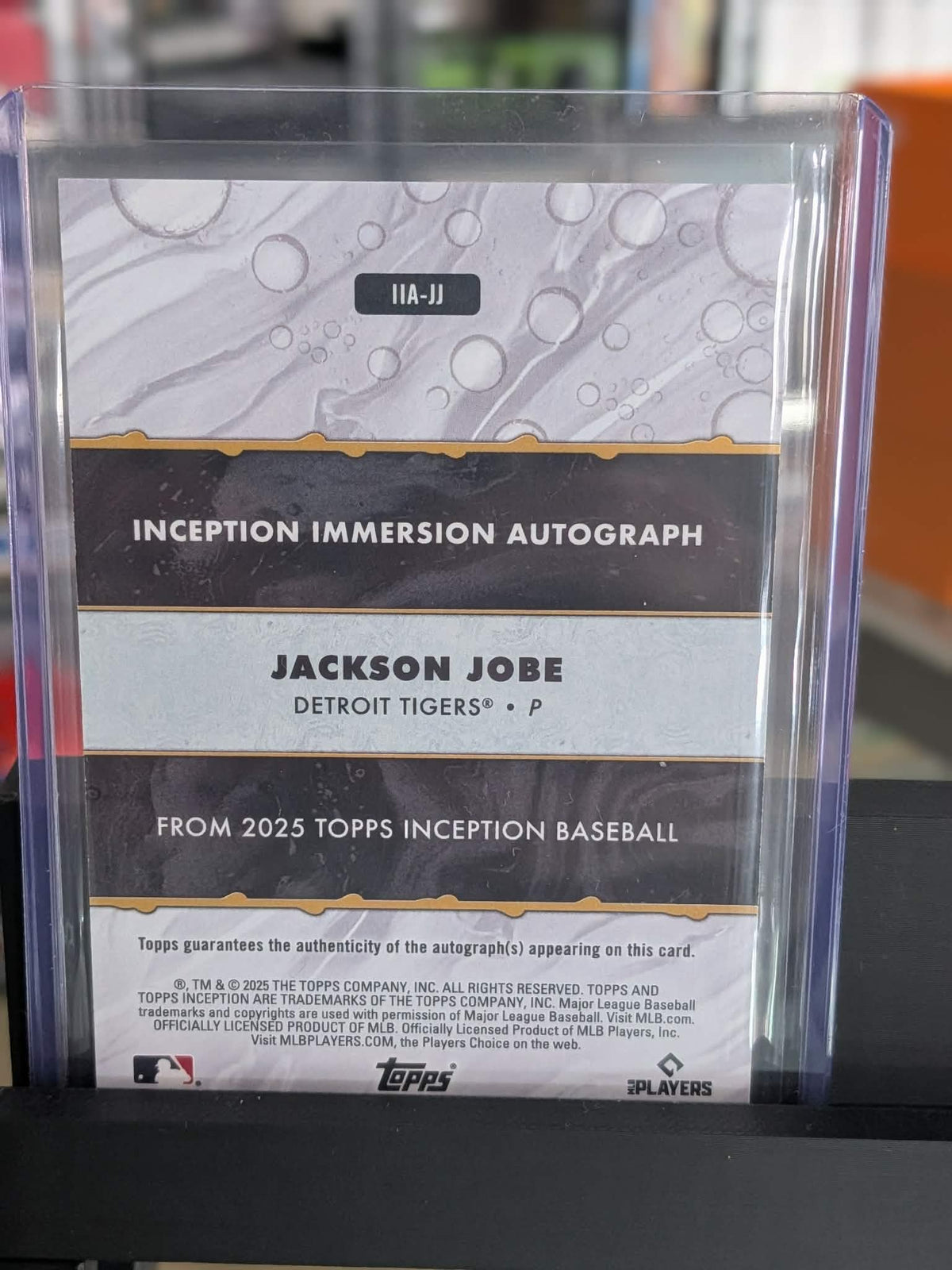2025 Topps Inception Jackson Jobe Rookie Immersion Auto /25 IIA-JJ