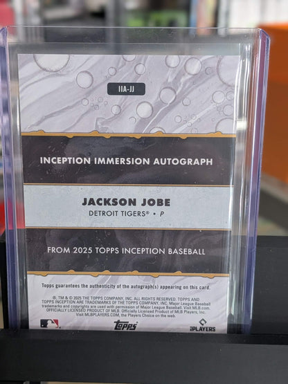 2025 Topps Inception Jackson Jobe Rookie Immersion Auto /25 IIA-JJ