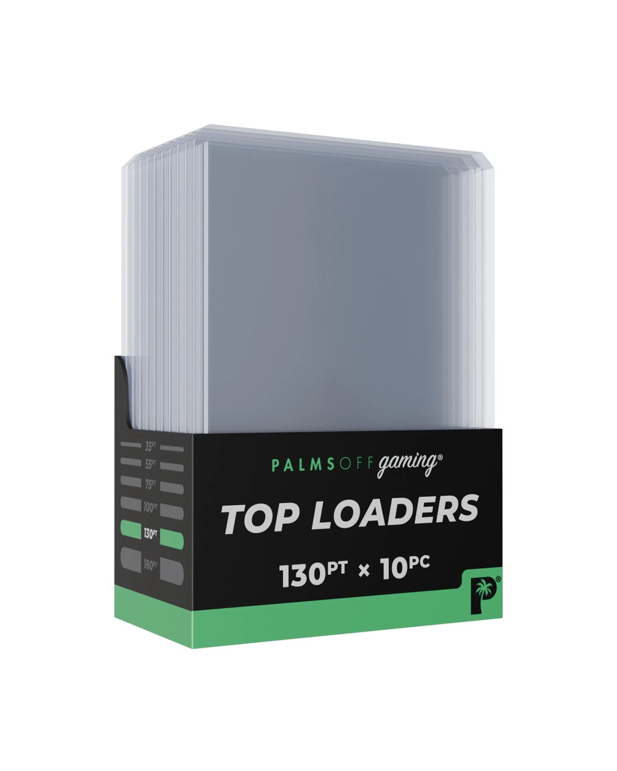 Palms Off Gaming 130pt Top Loaders - 10pc - Clear