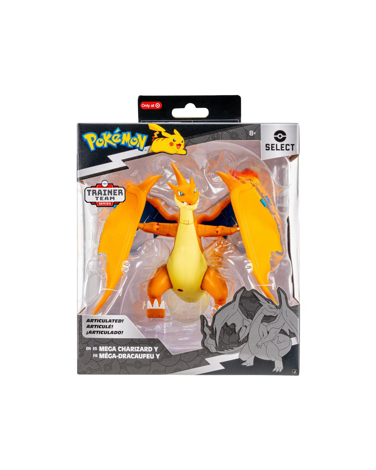 Pokémon Select Trainer Team Series Mega Charizard Y Super Articulated 6 Inch Figure