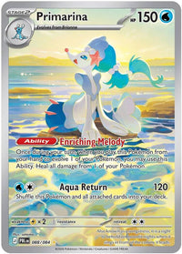 Primarina 088/084 Illustration Rare Pitch Black Pokemon Holo Near Mint
