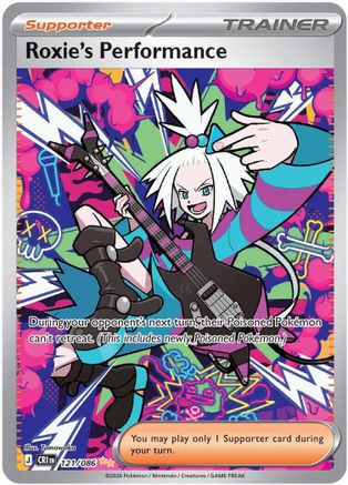 Roxie's Performance 121/086 Holo Chaos Rising Pokemon Holo NM