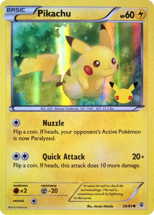 Pikachu (20th Anniversary) 026/083 Holo 