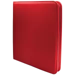 Ultra Pro Binder - 12 Pocket Zippered Pro Binder - Red
