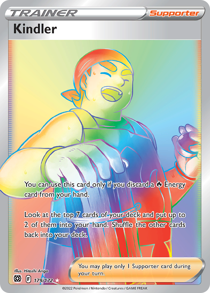 Kindler 179/172 Rainbow Rare Brilliant Stars Pokemon Near Mint