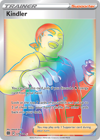Kindler 179/172 Rainbow Rare Brilliant Stars Pokemon Near Mint