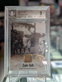 2016 Leaf Babe Ruth New York Yankees Game Used Bat Card YB-65 1/1 BGS 9
