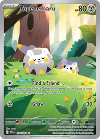 Togedemaru 104/094 Illustration Rare Phantasmal Flames Pokemon Near Mint