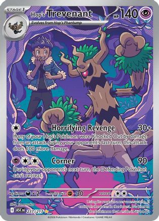 Hop's Trevenant 237/217 Illustration Rare Ascended Heroes Pokemon Holo Near Mint