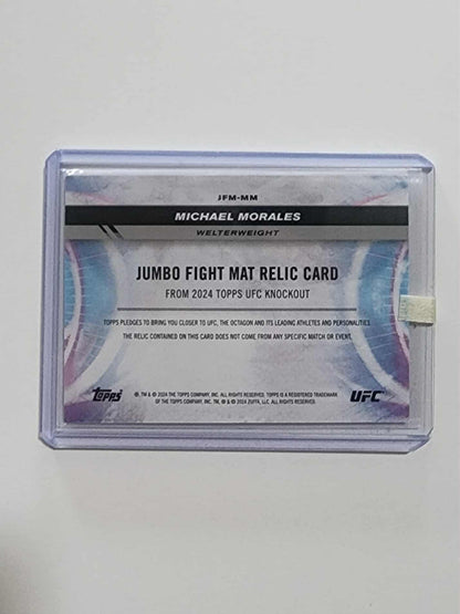Michael Morales Jumbo Fight Mat Relic Card Blue /50 2024 Topps Chrome UFC