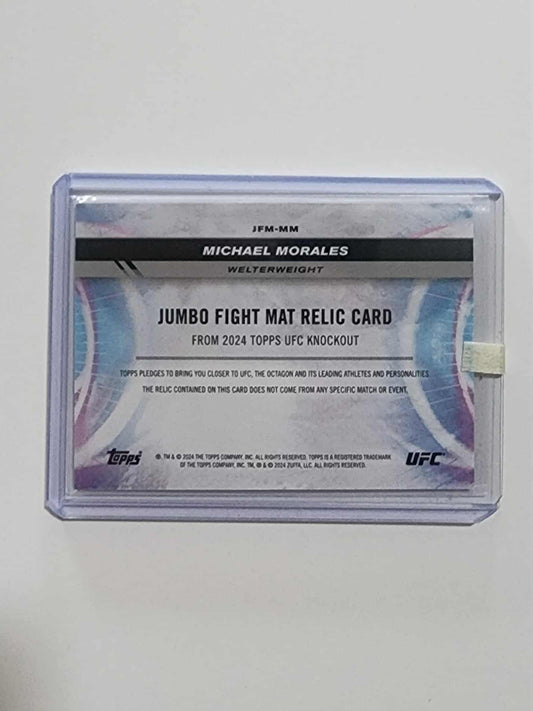 Michael Morales Jumbo Fight Mat Relic Card Blue /50 2024 Topps Chrome UFC