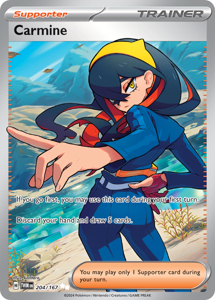 Carmine 204/167 Ultra Rare Twilight Masquerade Pokemon Near Mint
