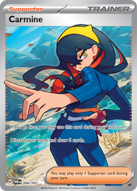 Carmine 204/167 Ultra Rare Twilight Masquerade Pokemon Near Mint
