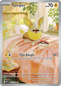 Yamper 099/094 Illustration Rare Phantasmal Flames Pokemon Near Mint