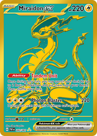 Miraidon ex 243/091 Hyper Rare Paldean Fates Pokemon Near Mint